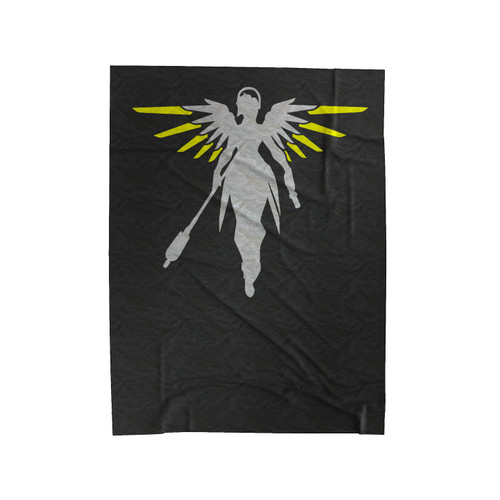 Mercy Silhouette Overwatch Velveteen Blanket