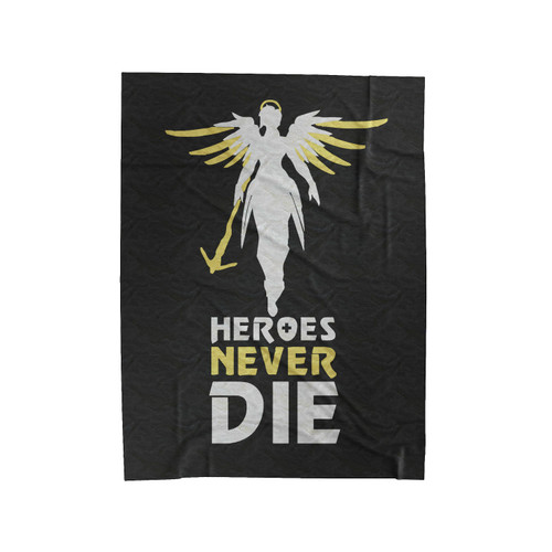 Mercys Ultimate Heroes Never Die Game Overwatch Velveteen Blanket