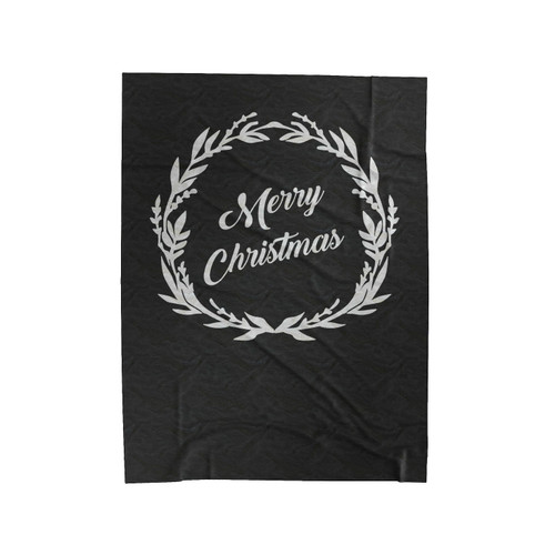 Merry Christmas Velveteen Blanket