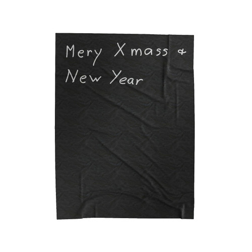 Mery Xmass + New Year Velveteen Blanket