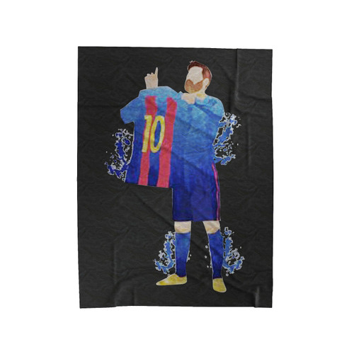 Messi Fc Barcelona Velveteen Blanket