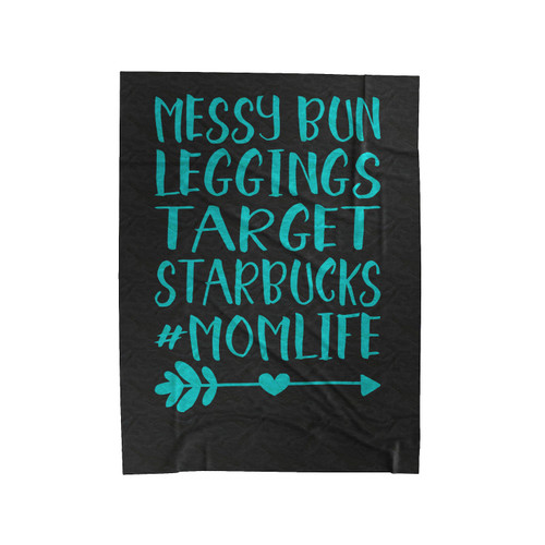 Messy Bun & Leggings Target Starbucks Velveteen Blanket