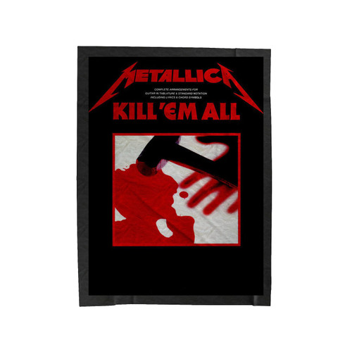 Metalica Kill Em All Velveteen Blanket