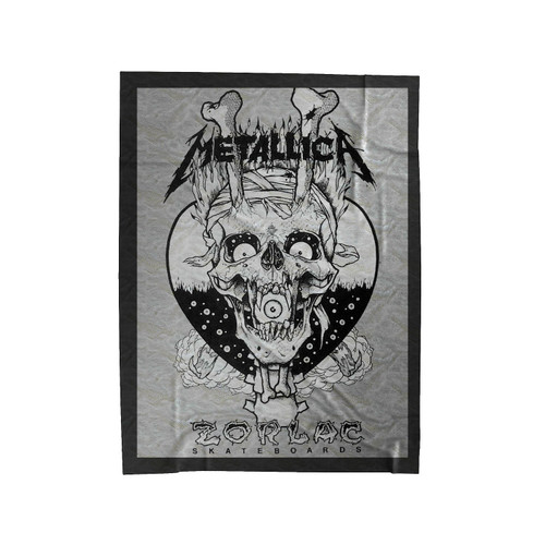 Metalica Zorlac Skateboards Velveteen Blanket