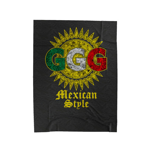 Mexican Style Ggg Boxing Velveteen Blanket