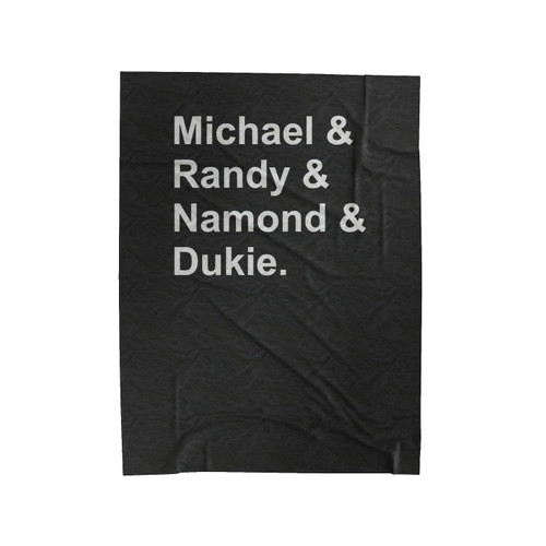 Michael And Randy And Namond And Dukie Baltimore The Wire Season 4 Prez Mcnulty Velveteen Blanket
