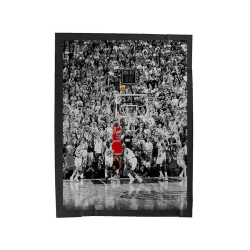 Michael And The Chicago Bulls Ruled Sports Velveteen Blanket