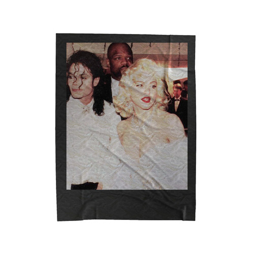 Michael Jackson Madonna King Of Pop Velveteen Blanket