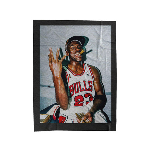 Michael Jordan Chicago Bulls Velveteen Blanket