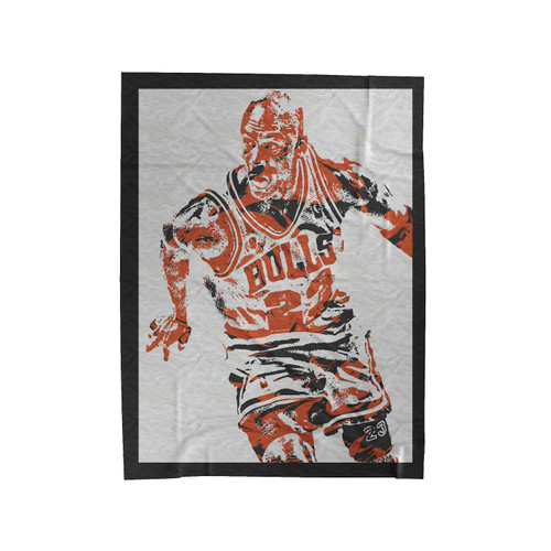 Michael Jordan Chicago Bulls Art Velveteen Blanket