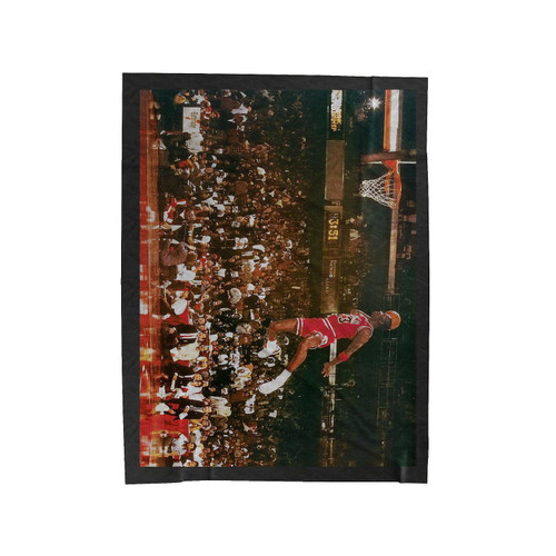 Michael Jordan Slam Dunk Velveteen Blanket