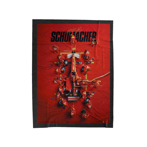 Michael Schumacher Ferrari Pit Stop Velveteen Blanket