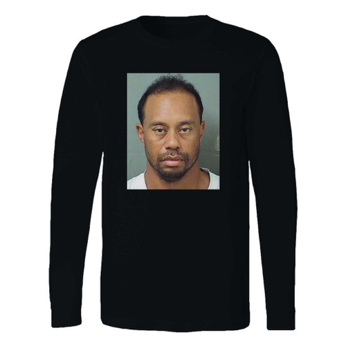 This classic fit tiger woods dui fan mugshot long sleeve shirt is casually elegant and very comfortable. With fine quality print to make one stand out, it's a perfect fit for every occasion.