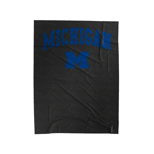 Michigan Wolverines Arch Logo Velveteen Blanket