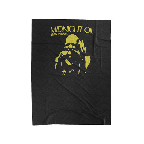 Midnight Oil Head Velveteen Blanket
