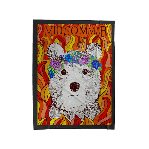 Midsommar Bear Art Velveteen Blanket