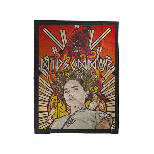 Midsommar Retro Velveteen Blanket