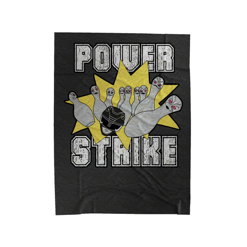 Mighty Morphin Power Strike Black As A Bowling Putty Patrol Velveteen Blanket