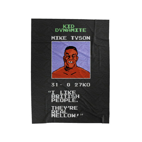 Mike Tyson's Punch Out Inspirational Quote Wise Words From Mike Tyson Velveteen Blanket