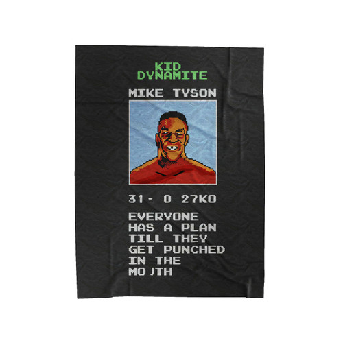 Mike Tyson's Punch-Out Inspirational Quote Wise Words From Mike Tyson Velveteen Blanket