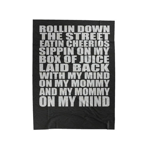 Mind On My Mommy Dogg Velveteen Blanket