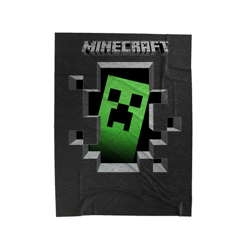 Minecraft Crepper Game Velveteen Blanket