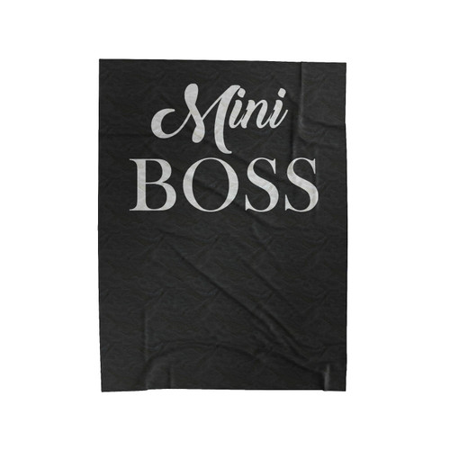 Mini Boss Mother Daughter Mommy And Me Velveteen Blanket