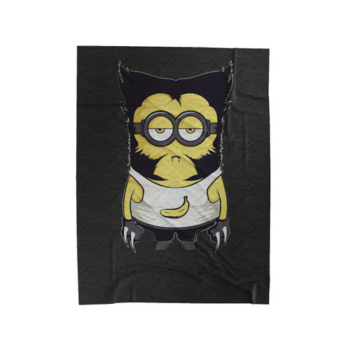 Minions Wolverine Spoof Velveteen Blanket