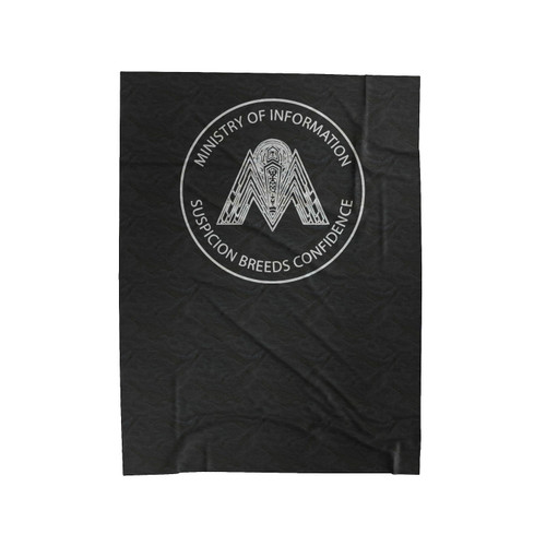 Ministry Of Information Suspicion Breeds Confidence 80's Sci Fi Velveteen Blanket