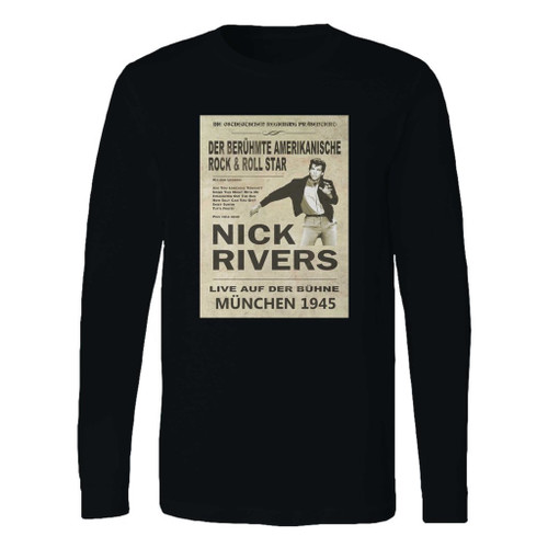 This classic fit top secret - nick rivers concert long sleeve shirt is casually elegant and very comfortable. With fine quality print to make one stand out, it's a perfect fit for every occasion.