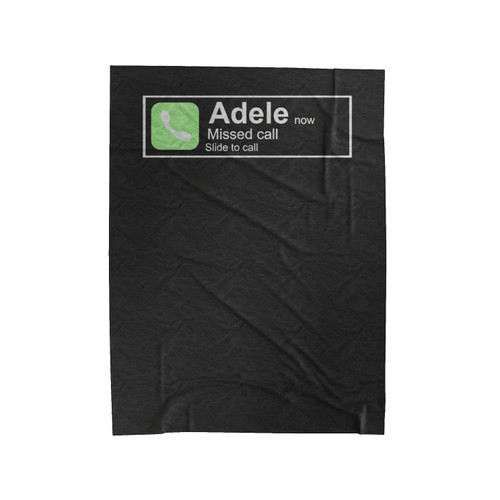 Missed Call Adele Velveteen Blanket