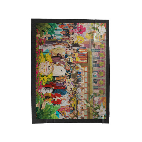 Missing From The Jazz Fest 2019 Velveteen Blanket