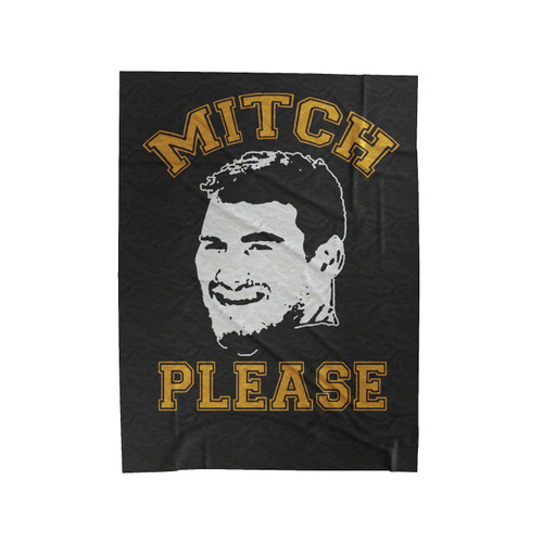 Mitch Please Funny Trubisky Football Velveteen Blanket