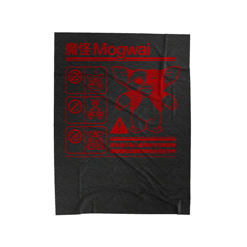 Mogwai Warning Gremlins Funny Horror Velveteen Blanket