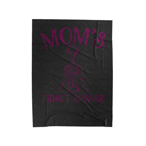 Mom's Fidget Spinner Velveteen Blanket