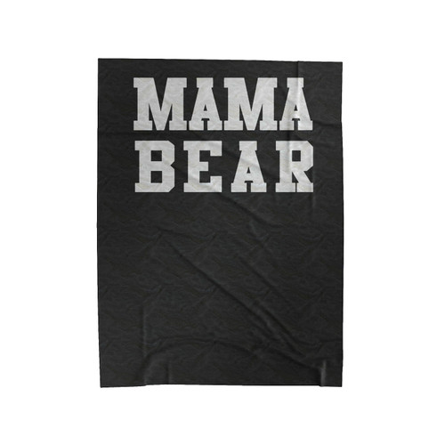 Momma Bear Block Letters Velveteen Blanket