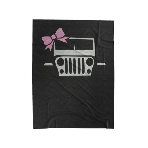 Monogramed Jeep Velveteen Blanket