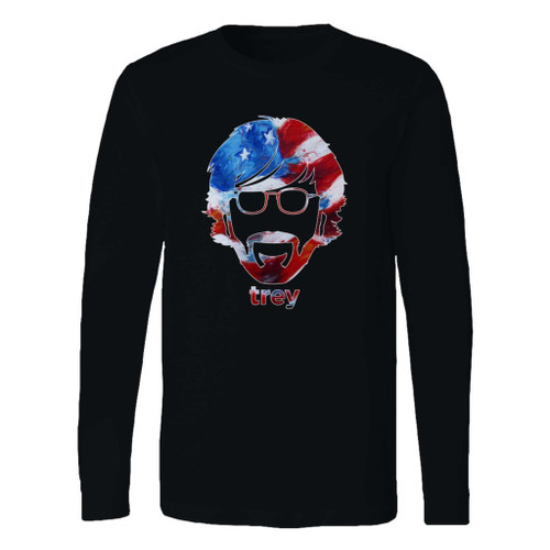 This classic fit trey anastasio face long sleeve shirt is casually elegant and very comfortable. With fine quality print to make one stand out, it's a perfect fit for every occasion.