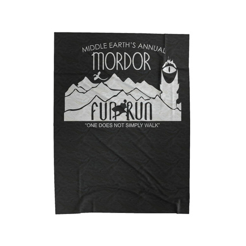 Mordor Fun Run Velveteen Blanket