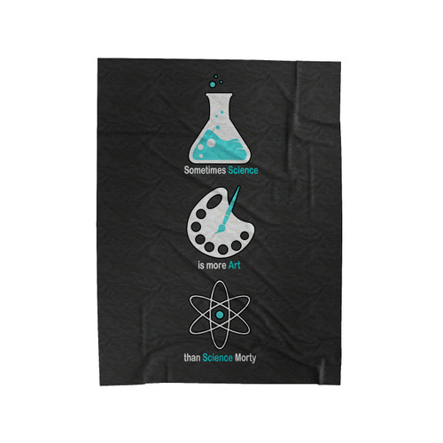 More Art Than Science Velveteen Blanket