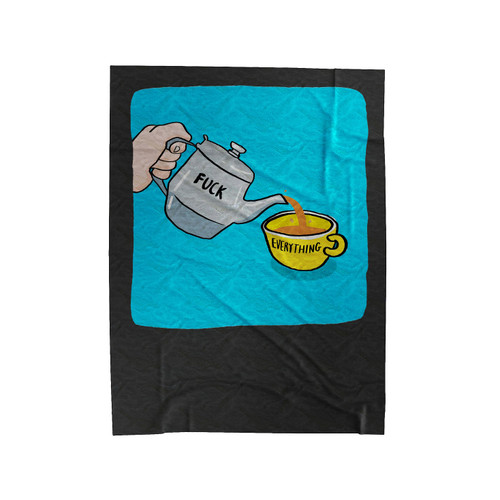 Morning Brew Velveteen Blanket