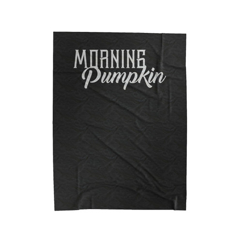 Morning Pumpkin Velveteen Blanket