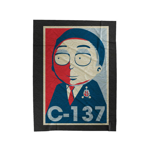 Morty C 137 President 1 Velveteen Blanket
