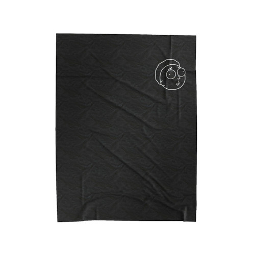 Morty Smith Head Rick And Morty Velveteen Blanket