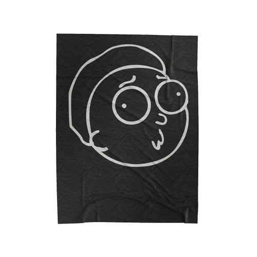 Morty Smith Head Rick And Morty 1 Velveteen Blanket