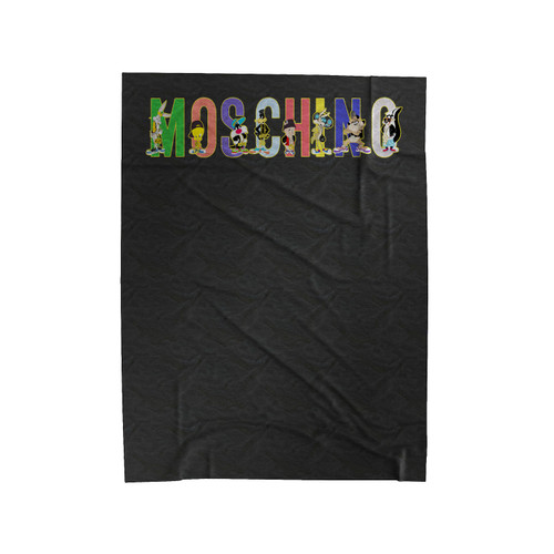Moschino With Cartoon Character Velveteen Blanket