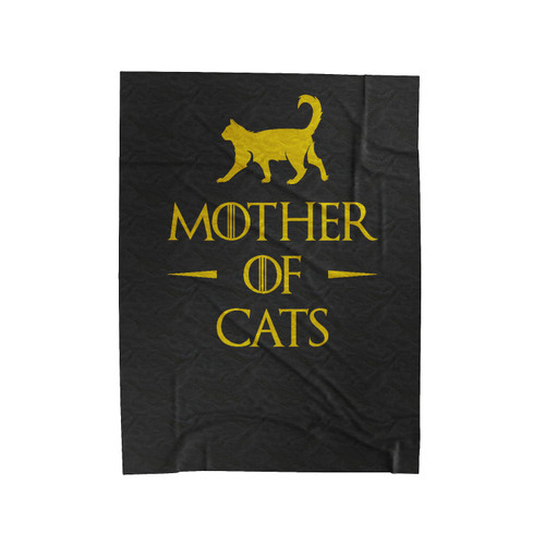 Mother Of Cats Gold Game Of Thrones Funny Tv Series Velveteen Blanket