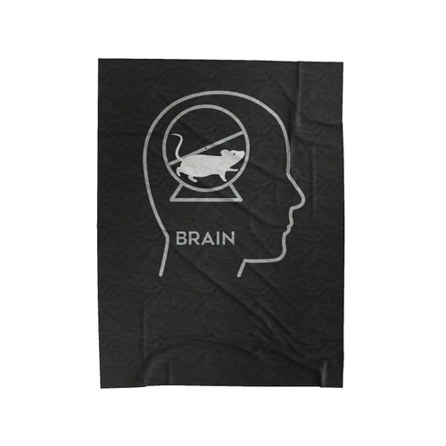 Mouse Wheel Brain 1 Velveteen Blanket