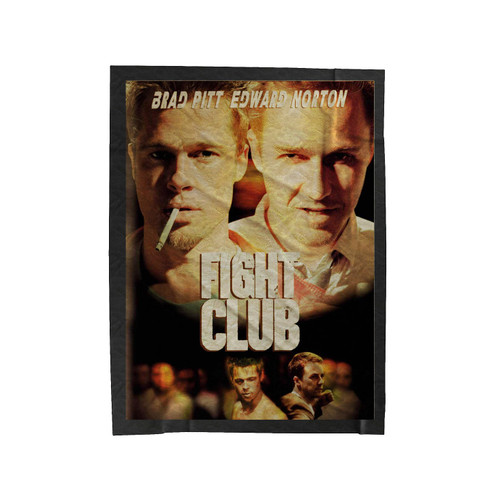 Movie Brad Pitt Movie Fight Club Retro Velveteen Blanket