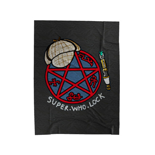 Movie Superwholock Logo Velveteen Blanket